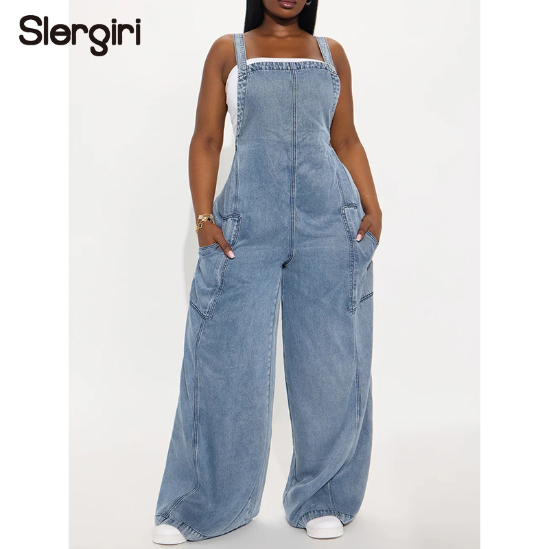 Women'S Fashion Overalls - سليجيريري ستريت وير - أفرول جينز