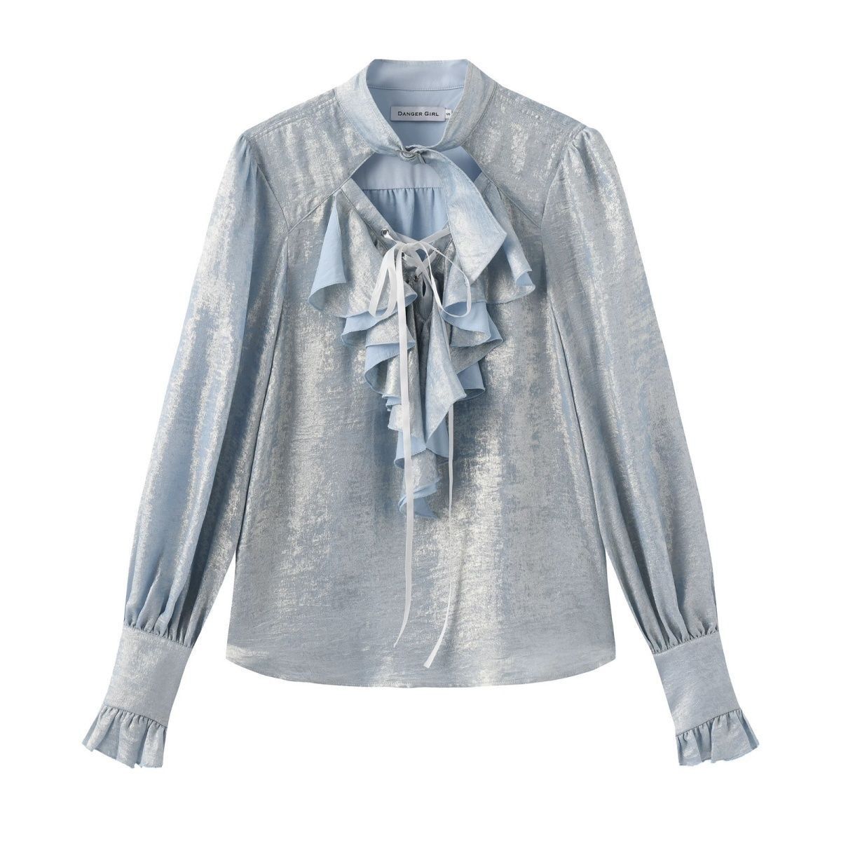 Puff Sleeve Blouse - بلوزة لوليتا يابانية أنيقة بتصميم ريترو