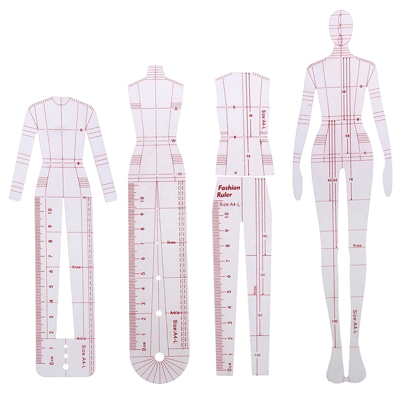Women Fashion Figure Template - مجموعة واحدة من مساطر الرسم النسائية