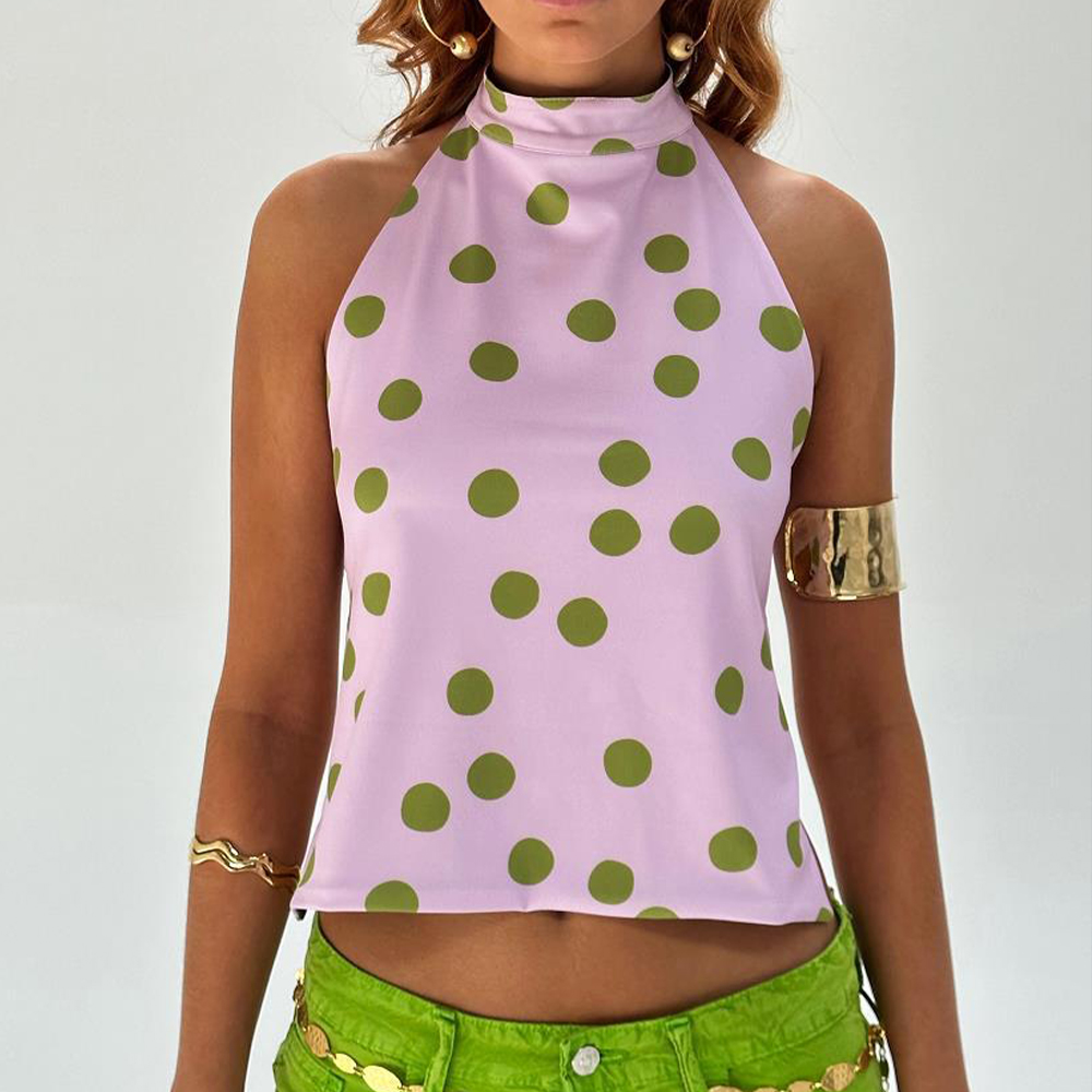 Women Fashion Necktie - صدرية نسائية صيفية عصرية بتصميم Y2K،