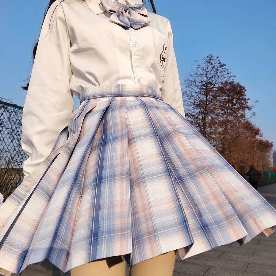 Pleated Skirt Women - النساء Jk التنانير الصغيرة اليابانية عالية