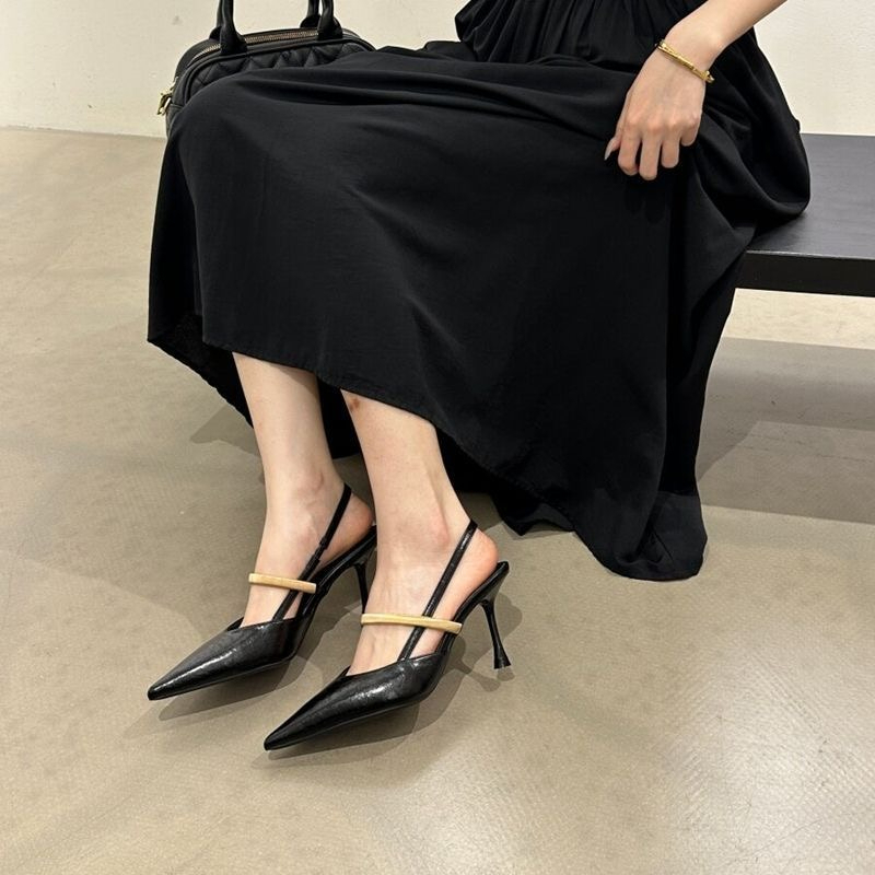 Women'S Fashion Brands - صنادل نسائية مريحة بكعب عالٍ بتصميم