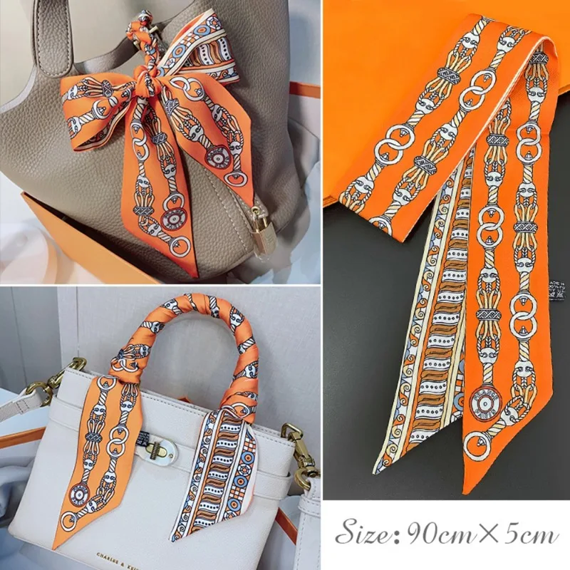 Women Fashion Necktie - موضة نحيل وشاح حريري للنساء موضة