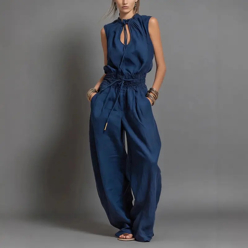 Women'S Fashion Overalls - بدلات نسائية صيفية بدون أكمام مع