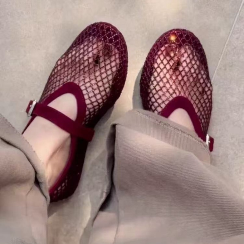 Women'S Fashion Footwear - صنادل باوتو نسائية مرصعة بالأحجار الكريمة