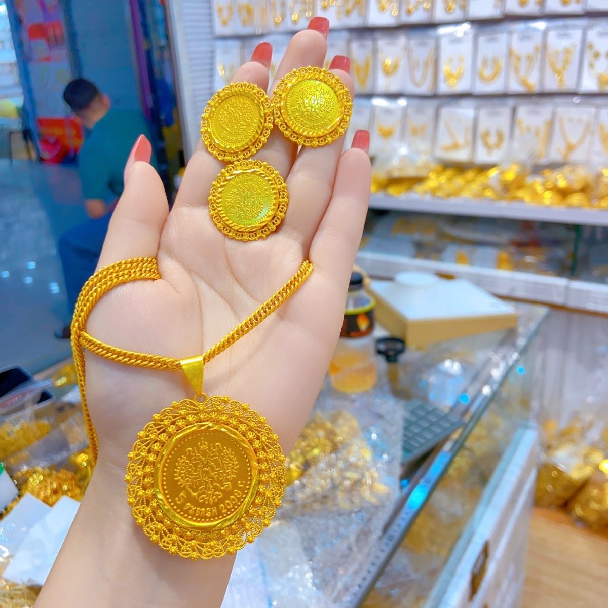 Women'S Fashion Rings Gold - جديد 24K مطلية بالذهب دبي مجوهرات