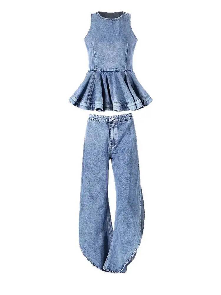 طقم نسائي جديد من قطعتين: بلوز - مراجعة Women'S Fashion Overalls وسعره