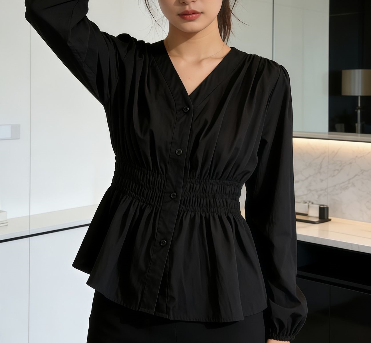 قميص وبلوزة أنيقة للسيدات بمقا - مراجعة Puff Sleeve Blouse وسعره