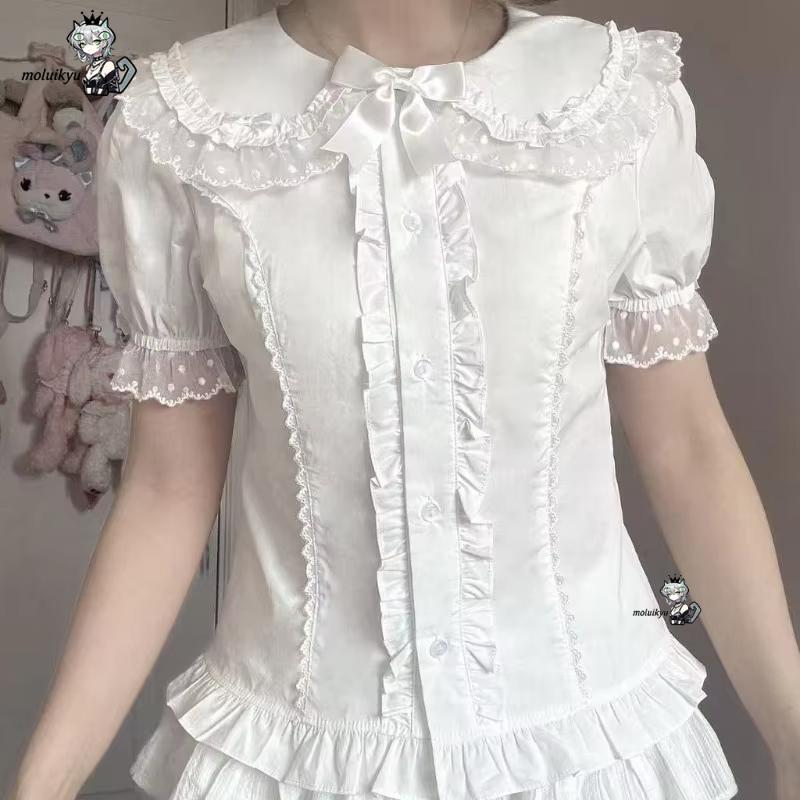 بلوزات كاواي مزينة بكشكشة لفصل - مراجعة Puff Sleeve Blouse وسعره