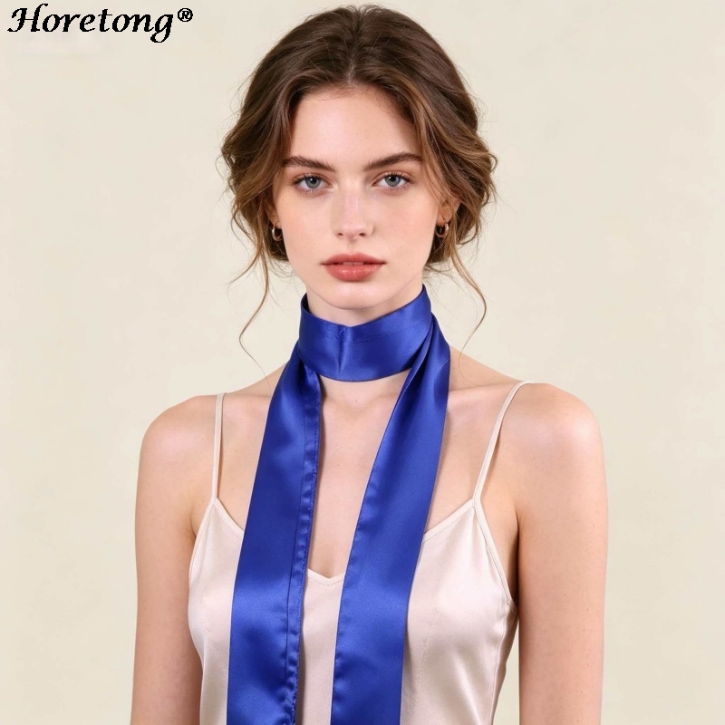 هوريتونج 2026 جديد وشاح ساتان  - مراجعة Women Fashion Necktie وسعره