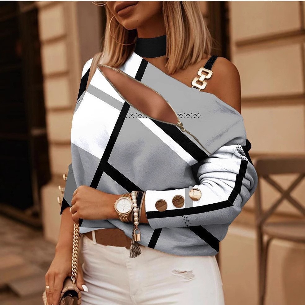 بلوزة نسائية بكتف مكشوف مع تفا - مراجعة Women Fashion Style وسعره