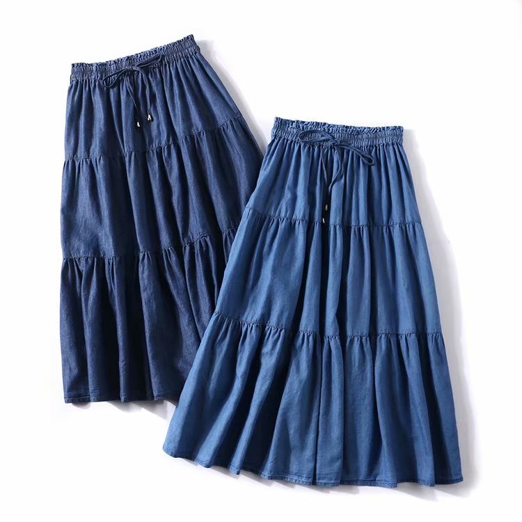تنانير نسائية مكشكشة من قماش ا - مراجعة Pleated Skirt Women وسعره