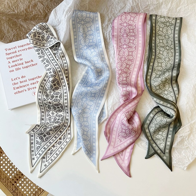 مجموعة سلسلة الحرير وشاح من ال - مراجعة Women Fashion Necktie وسعره