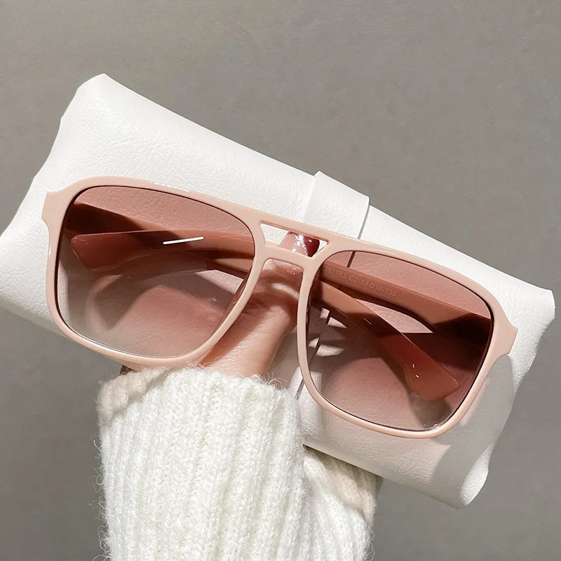 نظارات شمسية مربعة بجسر مزدوج  - مراجعة Women'S Fashion Eyeglasses وسعره