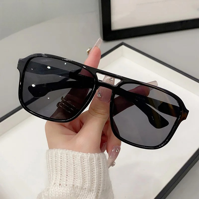 نظارات شمسية مربعة بجسر مزدوج  - مراجعة Women'S Fashion Eyeglasses وسعره