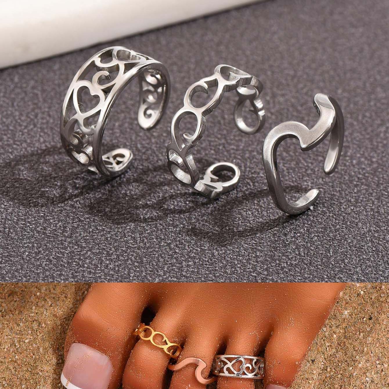 الفولاذ المقاوم للصدأ شغل تو خ - مراجعة Women'S Fashion Rings Gold وسعره
