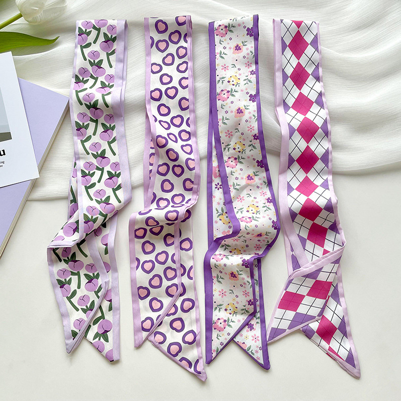 جديد فاخر ضيق قصير المرأة وشاح - مراجعة Women Fashion Necktie وسعره