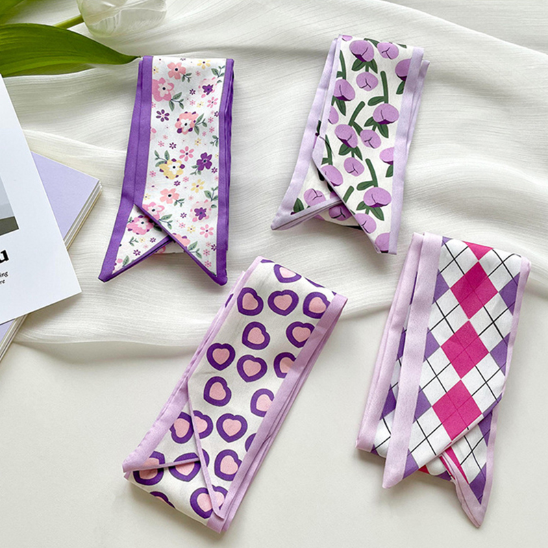 جديد فاخر ضيق قصير المرأة وشاح - مراجعة Women Fashion Necktie وسعره