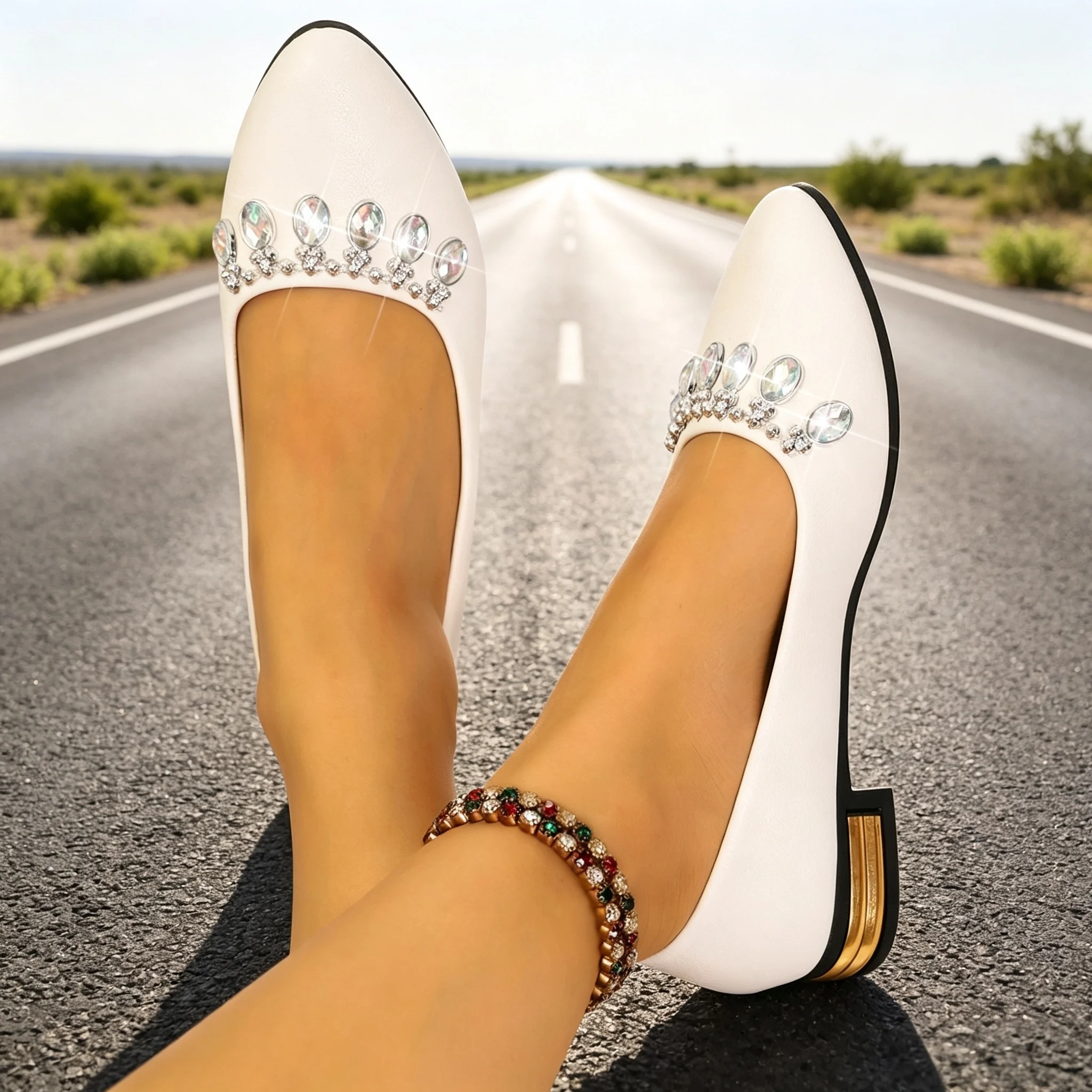 أحذية نسائية مسطحة ذات مقدمة م - مراجعة Women'S Fashion Footwear وسعره