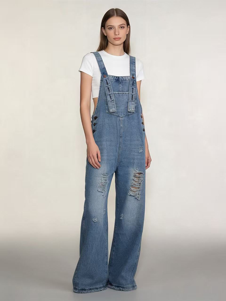 أفرول جينز نسائي جديد بتصميم ر - مراجعة Women'S Fashion Overalls وسعره