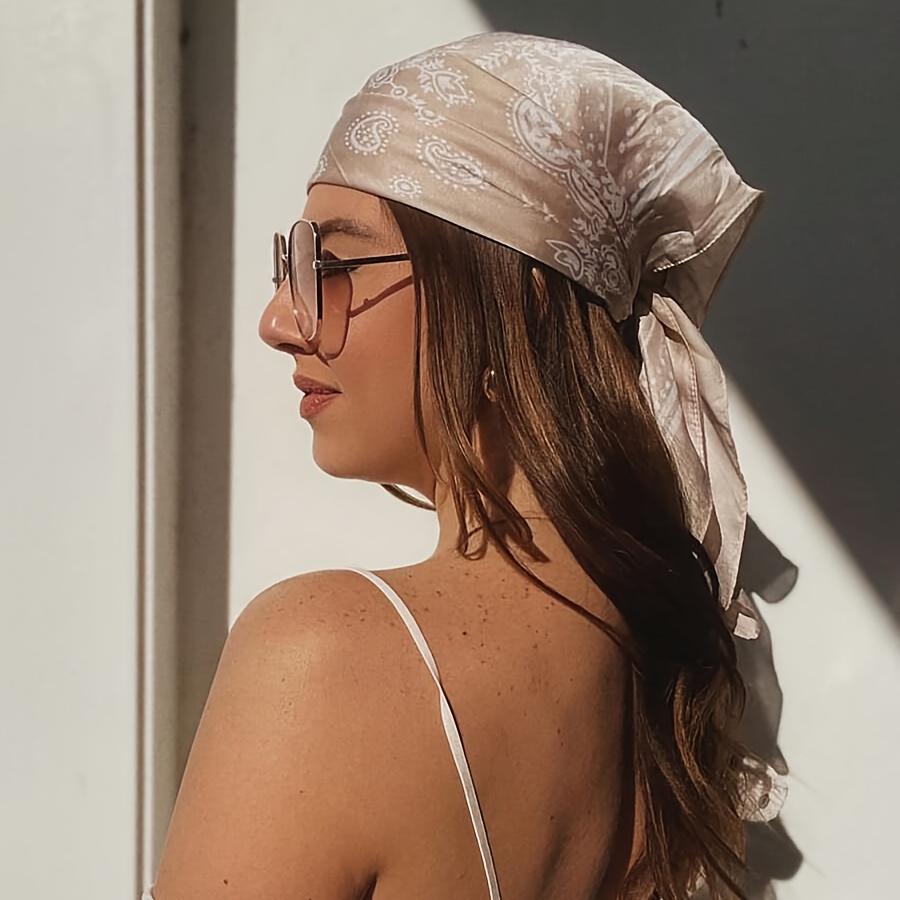 وشاح حريري فاخر مربع الشكل للن - مراجعة Women Fashion Necktie وسعره