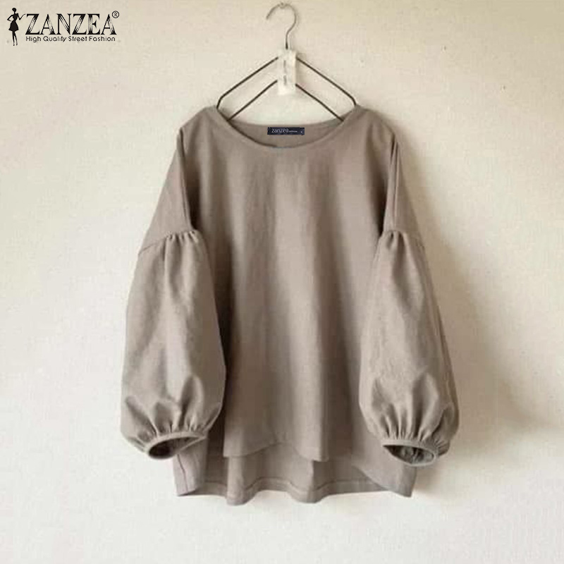 بلوزات نسائية كاجوال من ZANZEA - مراجعة Puff Sleeve Blouse وسعره