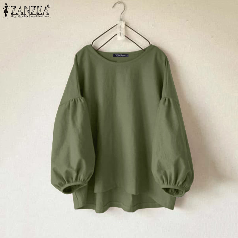 بلوزات نسائية كاجوال من ZANZEA - مراجعة Puff Sleeve Blouse وسعره