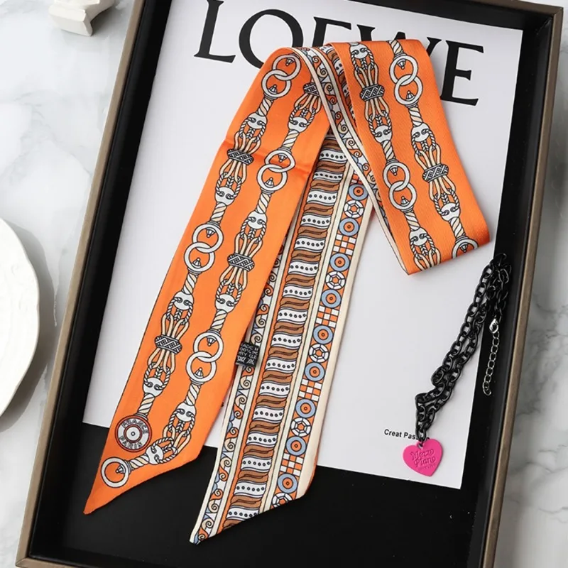موضة نحيل وشاح حريري للنساء مو - مراجعة Women Fashion Necktie وسعره