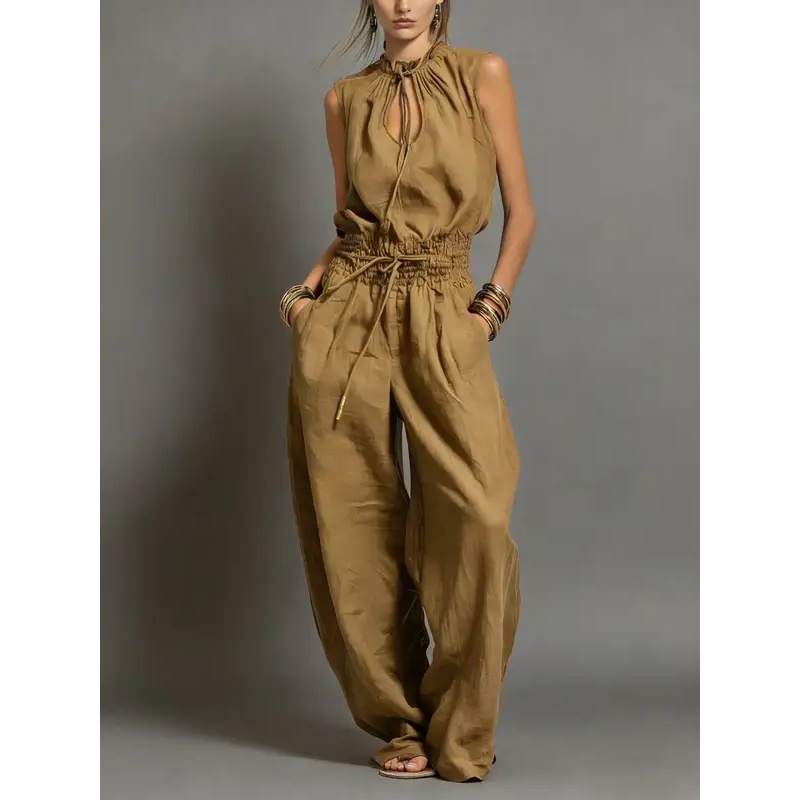 بدلات نسائية صيفية بدون أكمام  - مراجعة Women'S Fashion Overalls وسعره