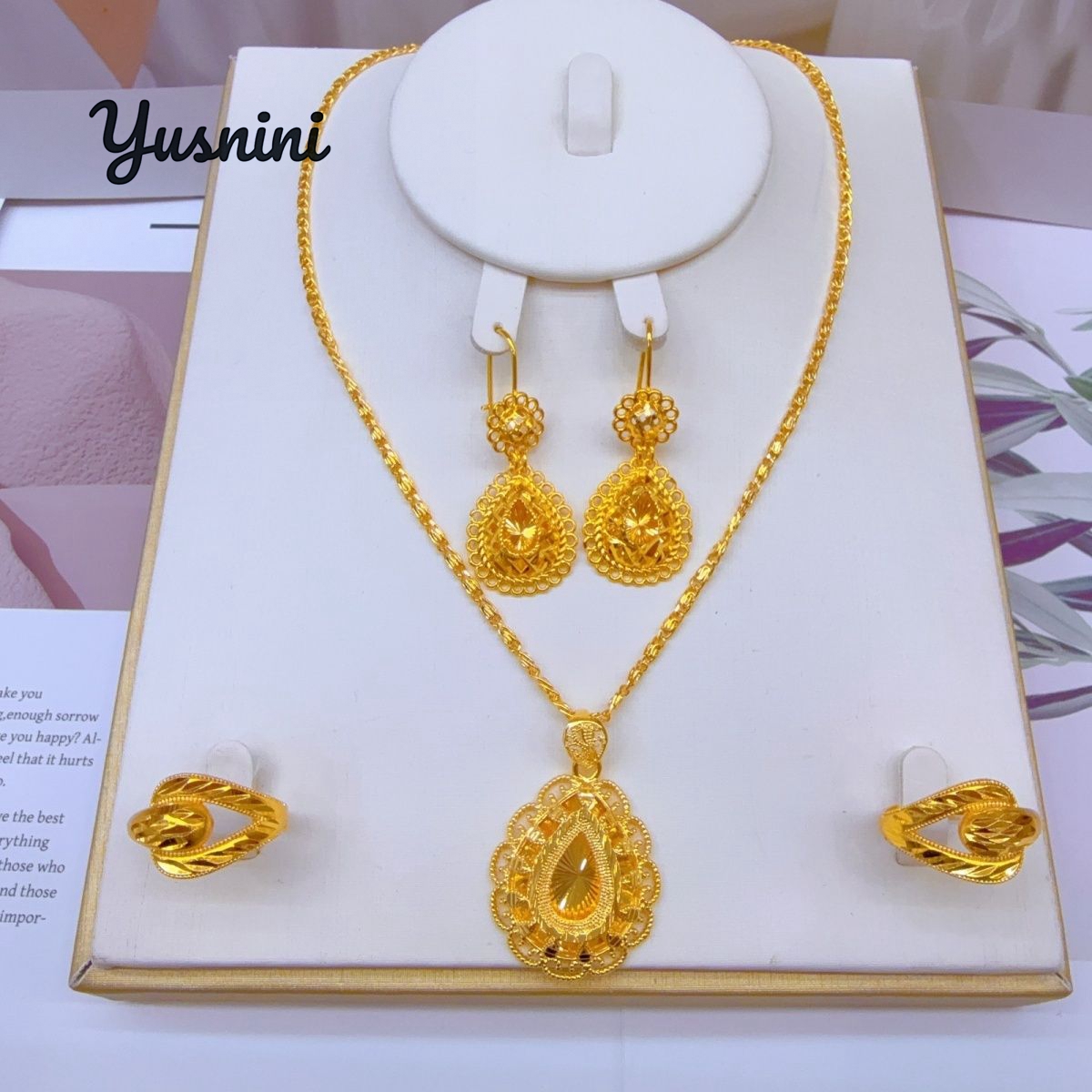 الموضة الأوروبية دبي 24K مطلية - مراجعة Women'S Fashion Rings Gold وسعره