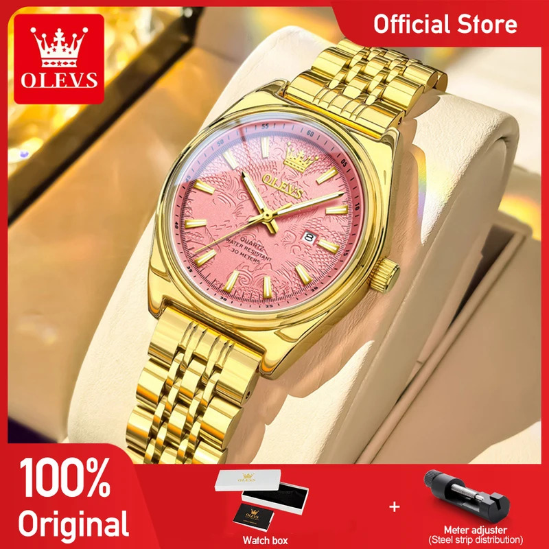 OLEVS جديد 3703 ساعات امرأة أن - مراجعة Fashion Women Watch وسعره
