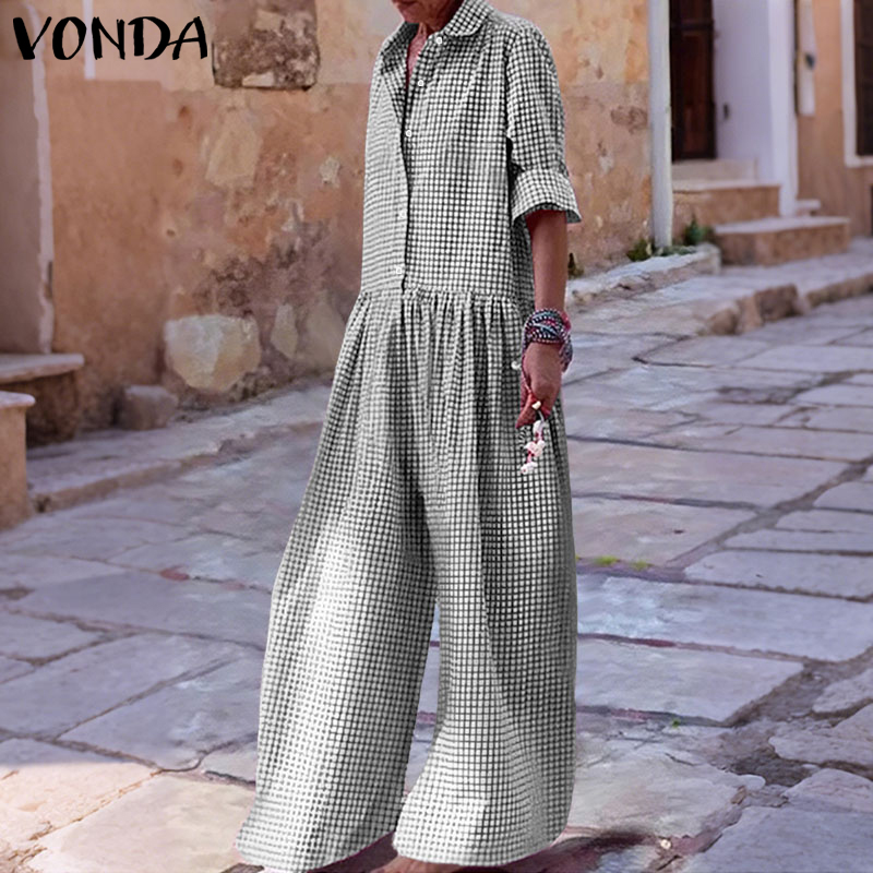 حجم كبير 5XL فوندا حللا خمر ال - مراجعة Women'S Fashion Overalls وسعره