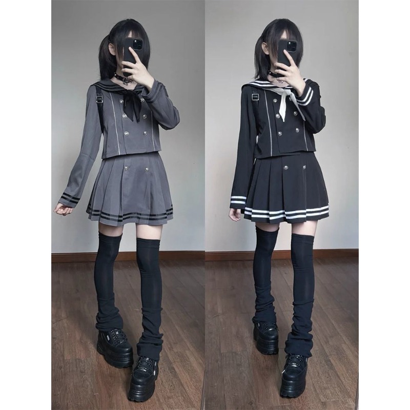 ثقافة فرعية يابانية ريترو تأثي - مراجعة Pleated Skirt Women وسعره